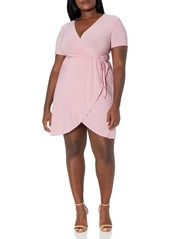kensie Women's Sleek Stretch Crepe Dress  M