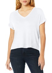 kensie Women's Soft Stretch Jersey T-Shirt  M