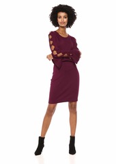 kensie Women's Sweater Bow Dress