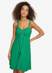 kensie Women's V-Neck Sleeveless Sheath Dress - Green