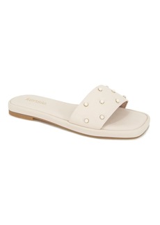 Kensie Women's Valery B Flat Sandal Off White