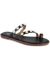 Kensie MALTESE Womens Faux Leather Toe Loop Strappy Sandals