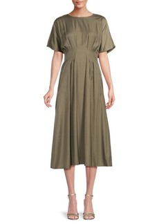 Kensie Smocked Midi Dress