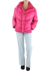 Kensie Womens Quilted Stand Collar Puffer Jacket