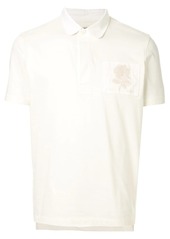 Kent & Curwen short-sleeved rose patch polo shirt