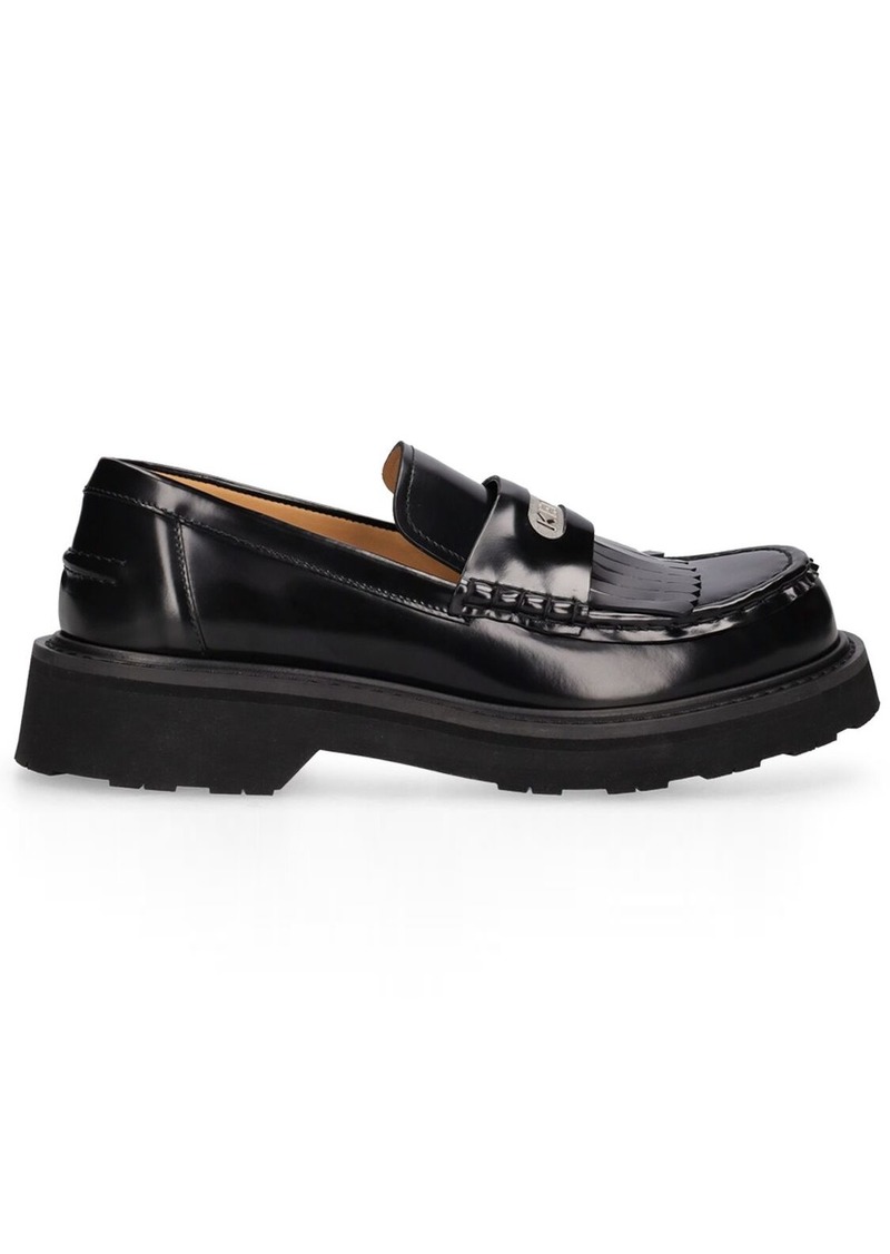 30mm Kenzosmile Leather Loafers