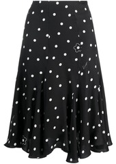 Kenzo A-line polka-dot pattern skirt