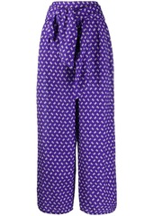 Kenzo abstract print palazzo trousers