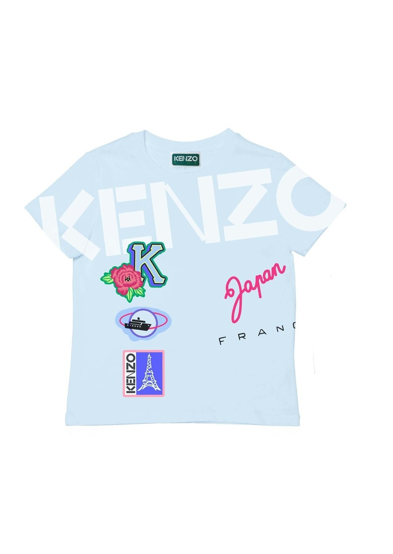 Kenzo Aqua Blue Logo T-Shirt