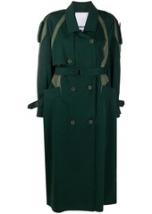 Kenzo bi-colour belted trench coat