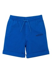 Kenzo Blue Logo Print Shorts