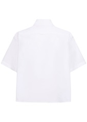 Kenzo Boke Cropped Cotton Poplin Shirt