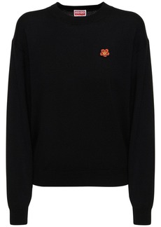 Kenzo Boke Flower Crest Logo Wool Sweater