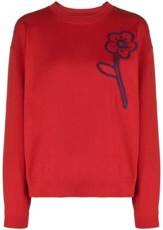 Kenzo Boke Flower-embroidered cotton sweatshirt