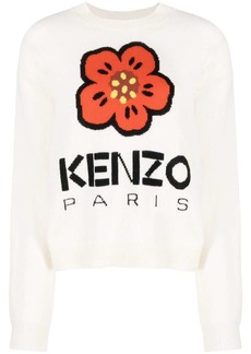Kenzo Boke Flower-jacquard wool sweater