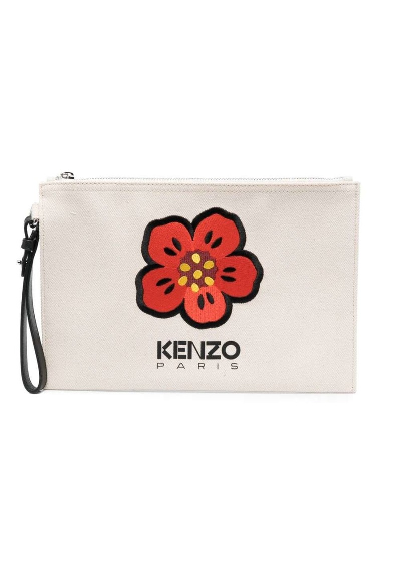 Kenzo Boke Flower motif clutch