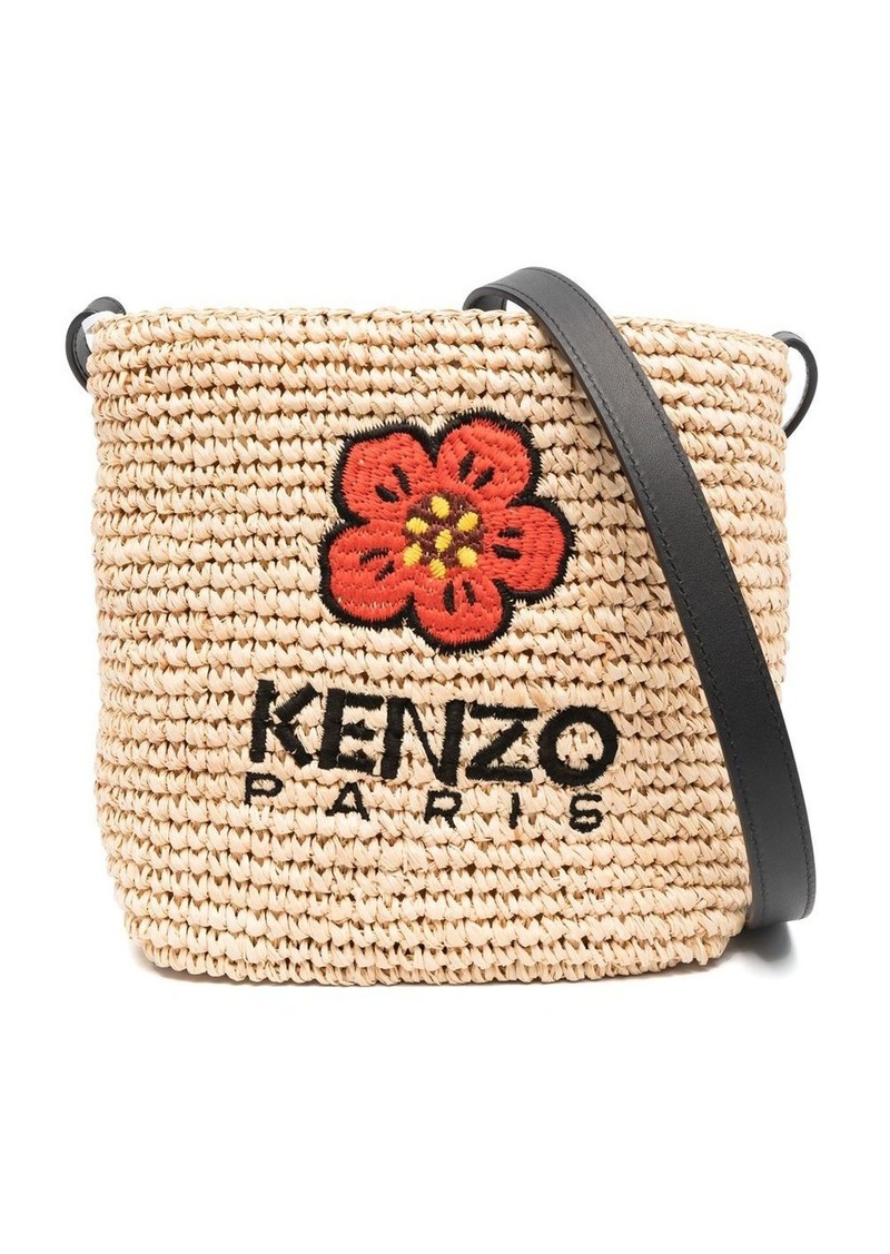 Kenzo Boke Flower straw crossbody bag