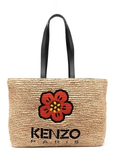 Kenzo Boke Flower straw tote bag