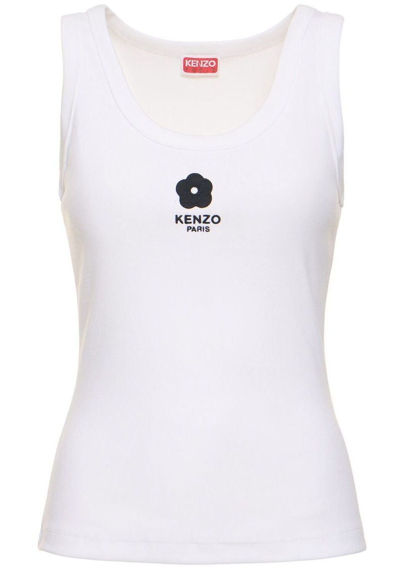 Kenzo Boke Ribbed Cotton Jersey Tank Top