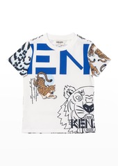 Kenzo Boy's Multi-Iconics Printed T-Shirt, Size 6-12