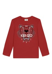 Kenzo Boy's Tiger-Print Jersey T-Shirt, Size 6-12