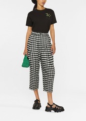 Kenzo checkerboard-print culotte-length trousers