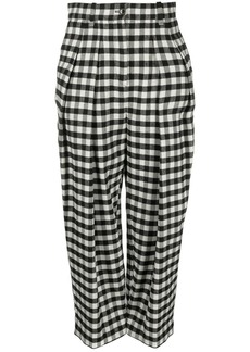 Kenzo checkerboard-print culotte-length trousers