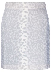 Kenzo cheetah-print knit skirt