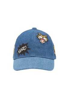 Kenzo Cotton Denim Baseball Hat