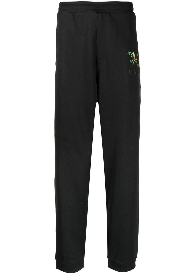 Kenzo crest logo-embroidered track pants