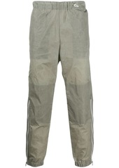 Kenzo crinkle-effect zipped-cuffs track pants