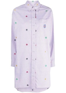 Kenzo design-embroidered poplin shirtdress