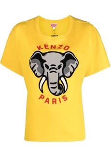 Kenzo Elephant-embroidered T-shirt