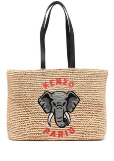 Kenzo Elephant-embroidered tote bag