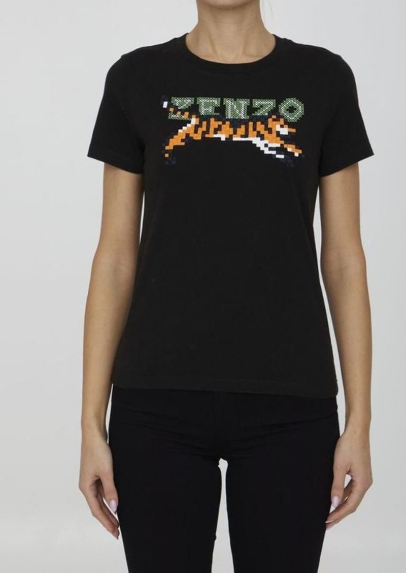 Kenzo Embroidered black t-shirt