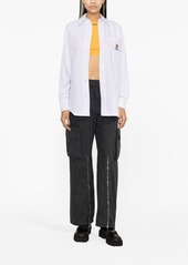 Kenzo embroidered-logo pinstripe shirt