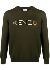 Kenzo embroidered logo wool jumper