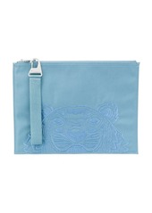 Kenzo embroidered-motif clutch