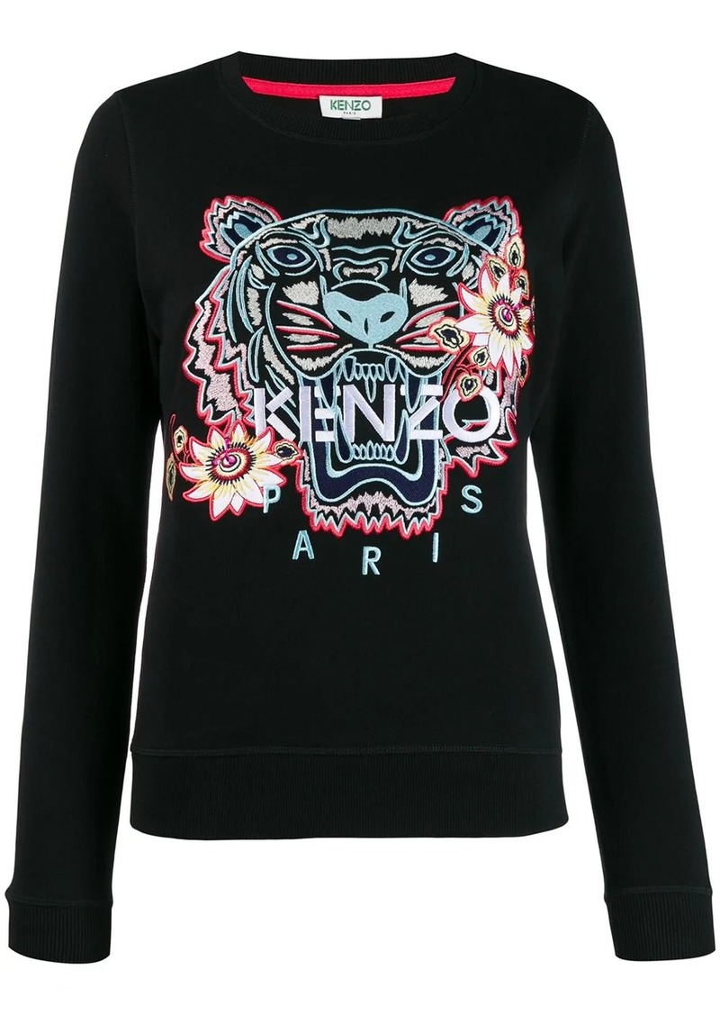 kenzo embroidered tiger sweatshirt