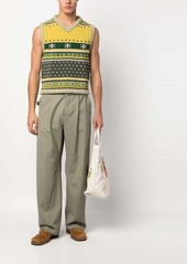 Kenzo fair isle intarsia-knit vest