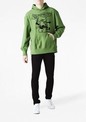 Kenzo flocked cotton hoodie