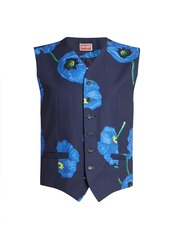 Kenzo Floral Button-Front Vest
