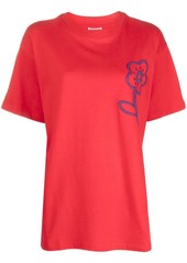 Kenzo floral-embroidered cotton T-shirt