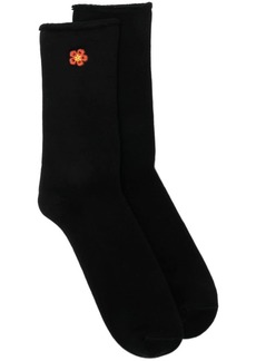 Kenzo floral-embroidered stretch-design socks