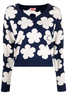 Kenzo floral-intarsia jumper