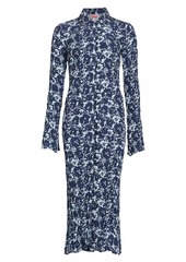 Kenzo Floral Long-Sleeve Shirtdress