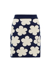 Kenzo Floral wool-blend miniskirt