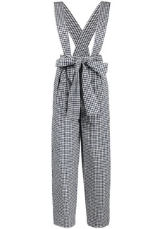 Kenzo gingham waffle cotton trousers