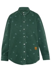 Kenzo GREEN COTTON DENIM SHIRT