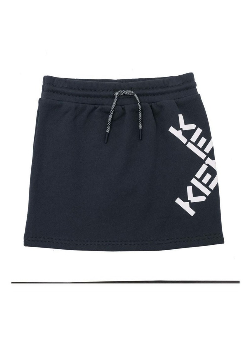 Kenzo Grey Logo Skirt